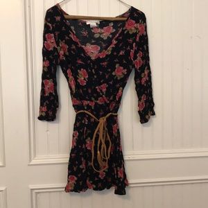 Navy floral dress 🌸